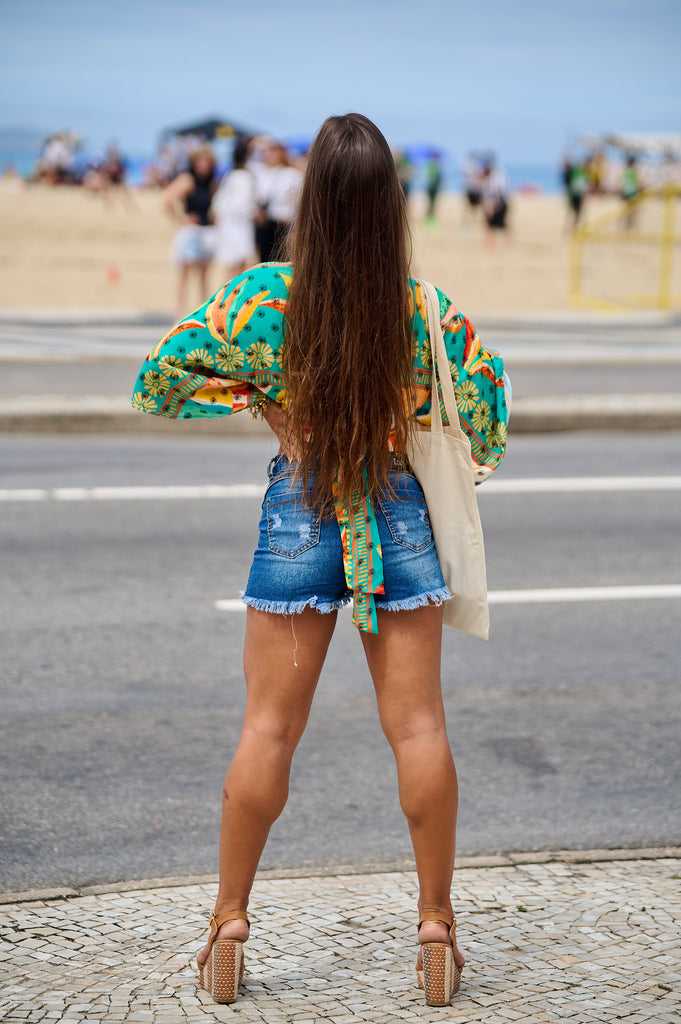 Leme Cropped blouse