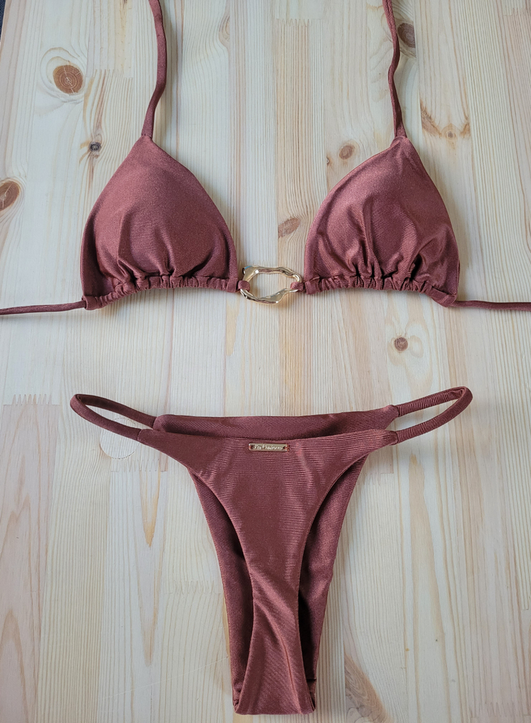 Mocha thong Bikini